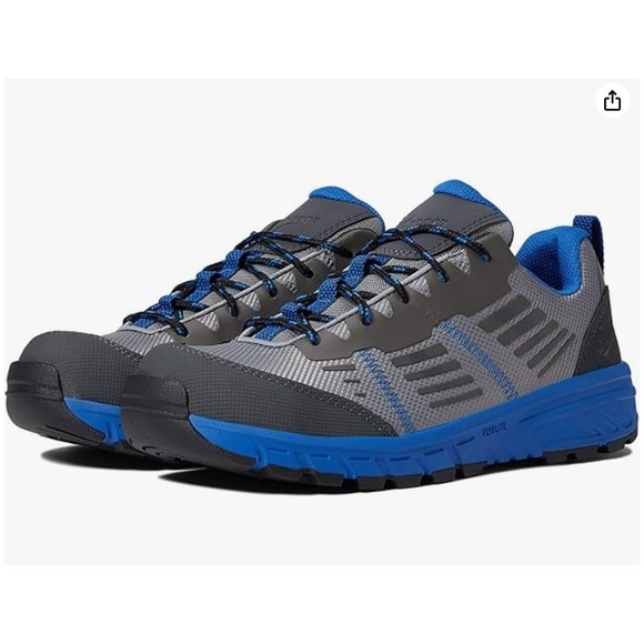Danner Run Time Womens Gray Blue Non Metallic Comp Toe Work Shoes Safety 6.5 NEW - Picture 1 of 5